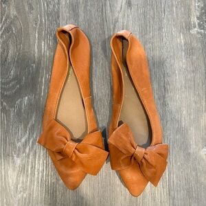 Mercanti Fiorentini Brown Bow Flats
